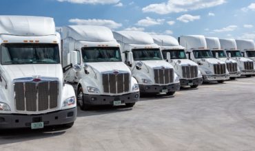 Some of Colonial Cartage's fleet of tractors