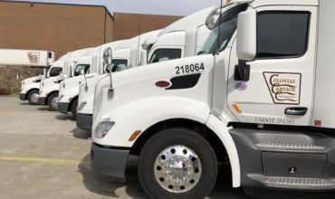 Some of Colonial Cartage's fleet of tractors